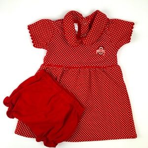 Two Feet Ahead Ohio State Dress and Shorts 12m